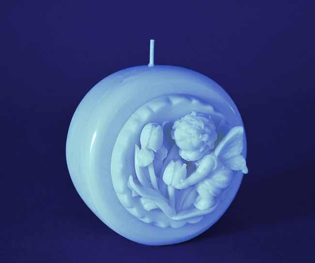 Andílek s tulipány Disk - průměr 10cm