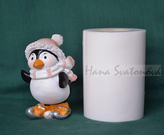 Vánoční tučňák - výška 8cm