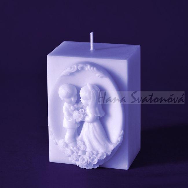 Svatba hranol - výška 8,5cm