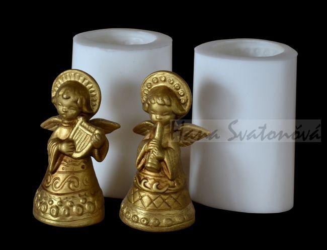 Andělíčci zlatí - výška 8cm