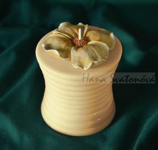 Květ ll - Válec kroužky, výška 9,5cm