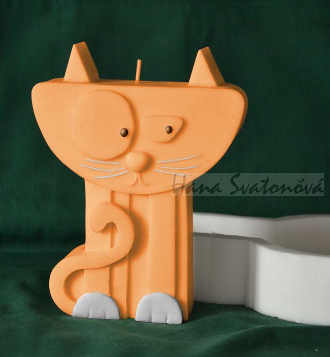 Abstrakce Kočka - výška 16cm