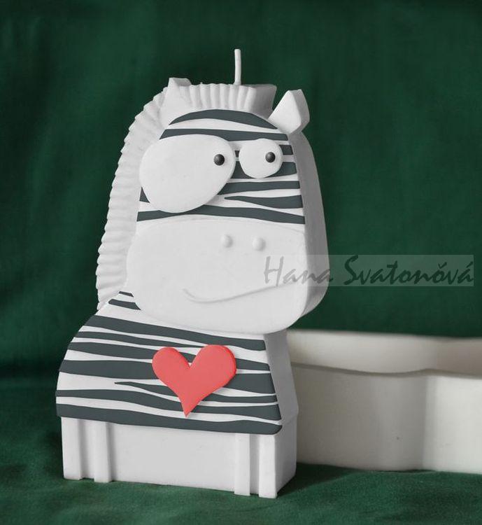 Abstrakce Zebra - výška 16cm