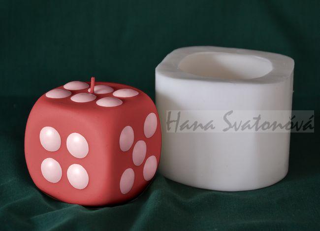 Hrací kostka - výška 6cm