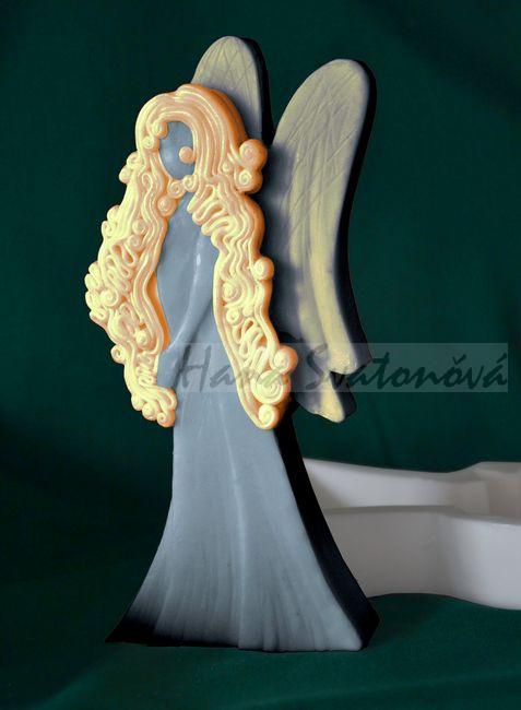 Anděl plochý 1 - výška 19cm