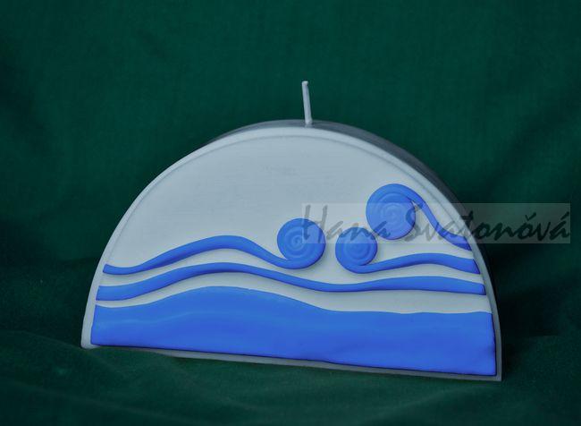 Spiralky vlnky Půlkruh - výška 7cm