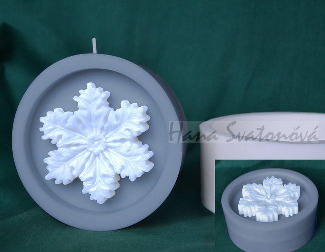 Sněhová vločka, Disk s otvorem - průměr 10cm