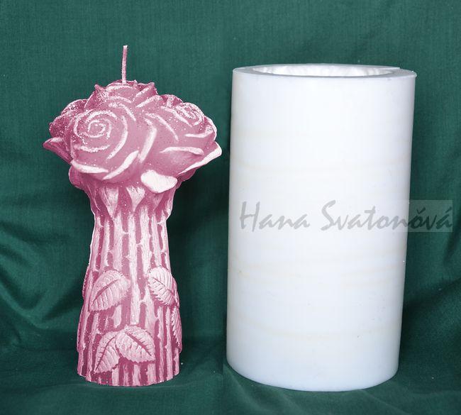 Kytice růží - výška 19cm