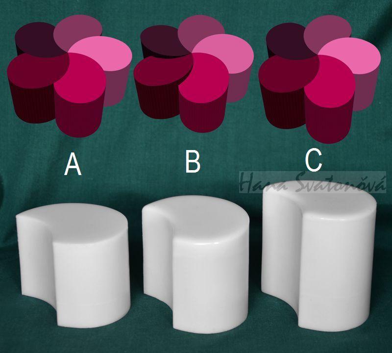 Segment 6, nízký rovný s ostrou hranou, výška 5cm,
