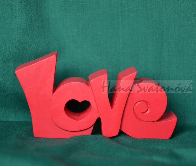 LOVE, velikost 12,5x6x2,5cm