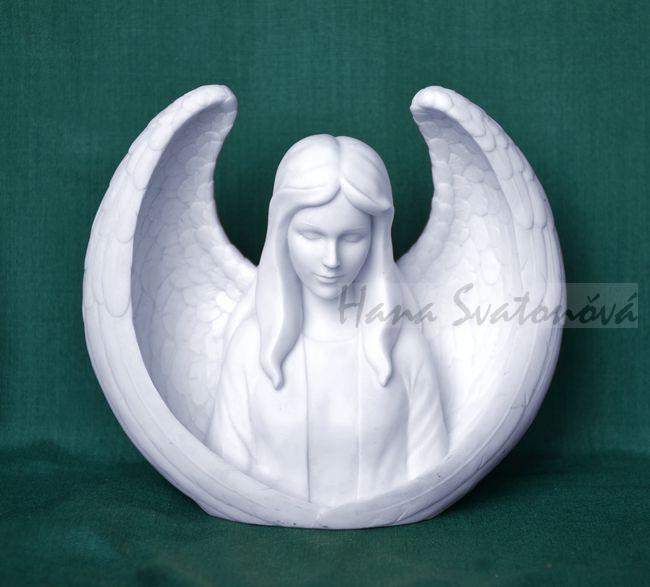 Anděl kruh - výška 11,5cm