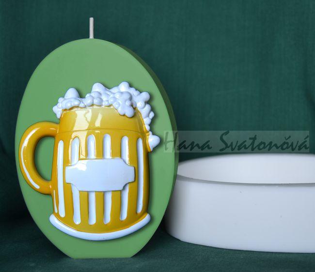 Pivo - Oval, velikost 12,7x9x4cm