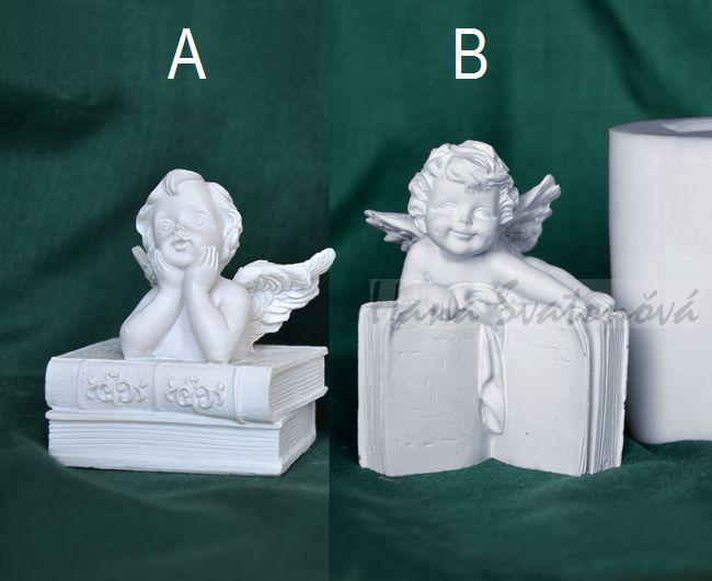Anděliček na knize - výška 6,5cm