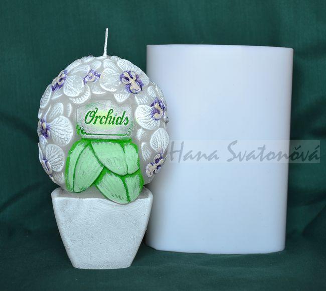 Orchidej - výška 14,5cm