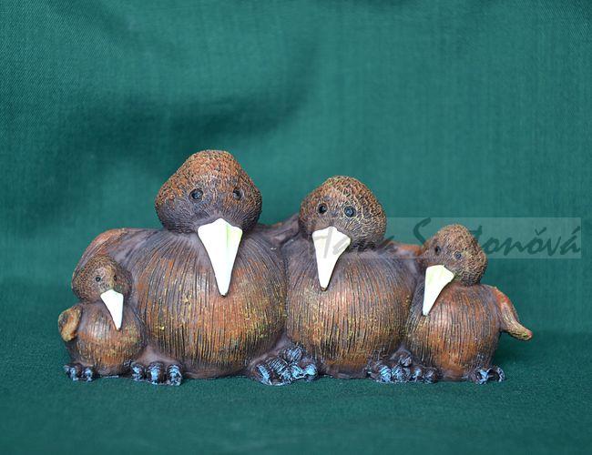 Ptačí rodinka - šířka 10,5cm