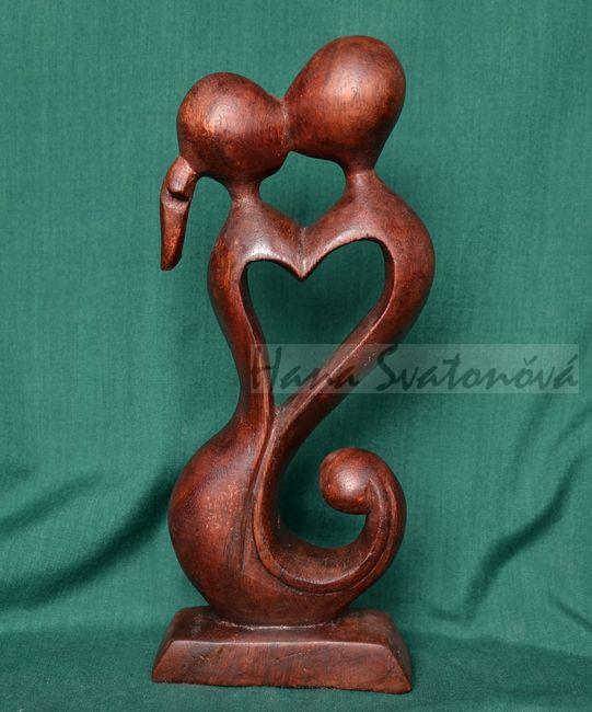 Abstrakce muž a žena 1 - výška 19cm