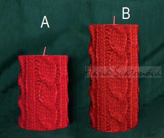 Válec pletený 1 - výška 14cm