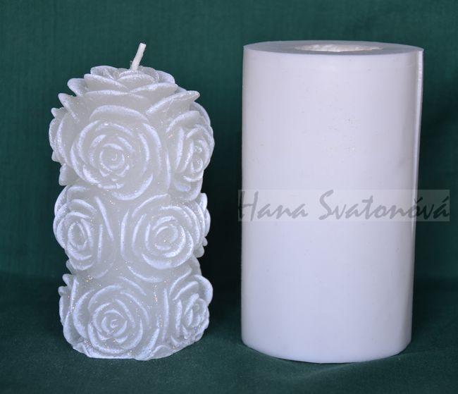 Válec růže velké květy - výška 12cm