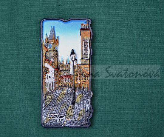 Relief Praha Karlova ulice, velikost 4,5x10cm