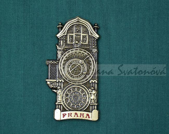 Relief Praha Orloj, velikost 3,5x7,5cm