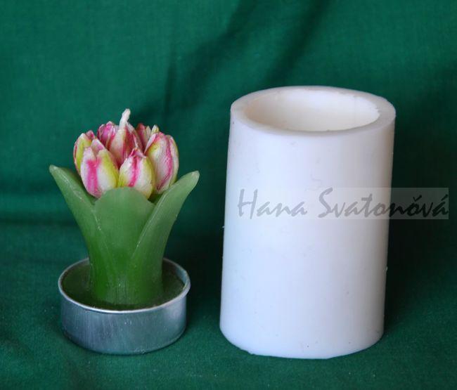 Kytice tulipánů s lístkama