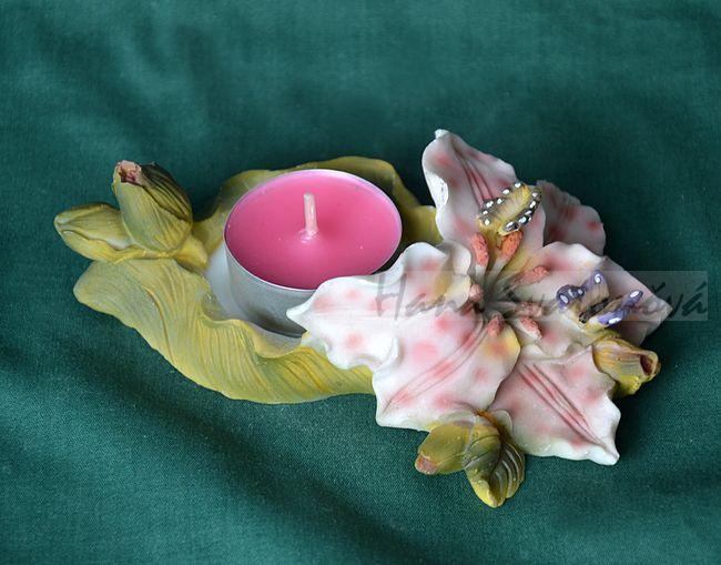 Forma svícen ORCHIDEJ na MALOU čajovou svíčku