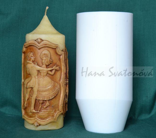 Válec Rokoko - výška 18cm