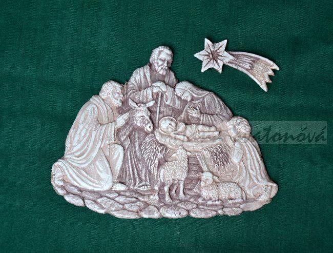 Relief Betlém 1 - vel. 10x8,5x0,3cm
