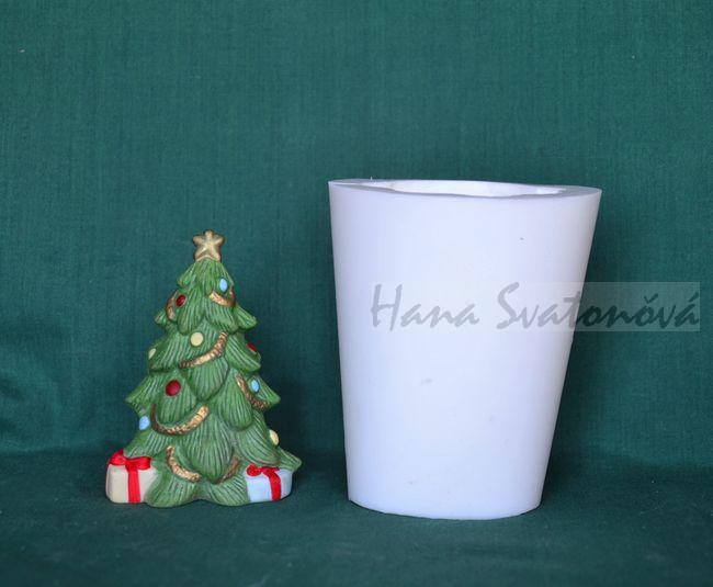 Vánoční stromeček s dárečkama - výška 8cm