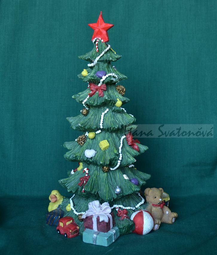 Vánoční stromeček s dárečkama - výška 24cm