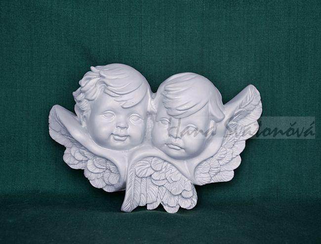 Relief 2 Andělé - vel. 13x8,5x4,5cm