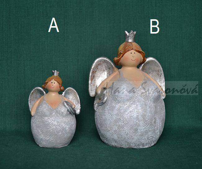 Andělka kulatá, výška 11cm