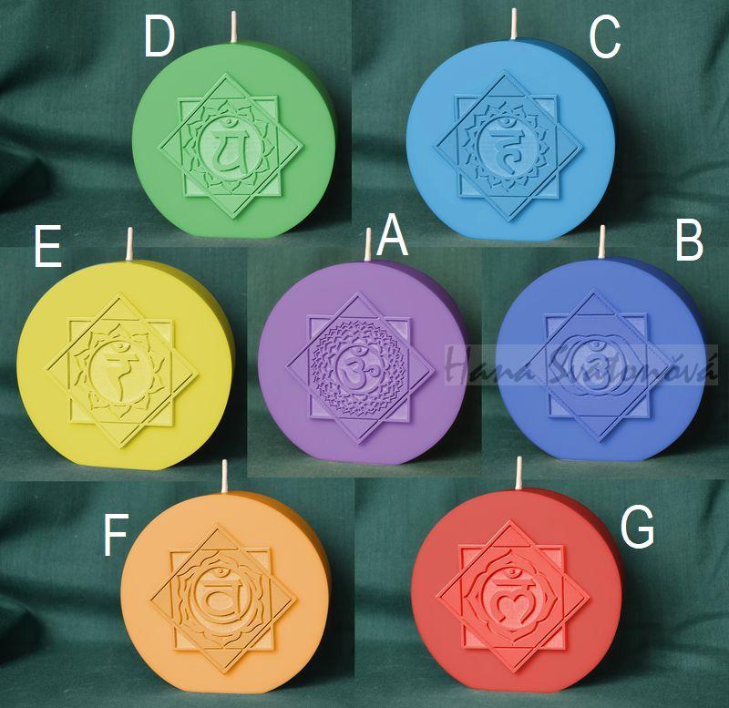 Čakra Oranzova SVADHISHTHANA - disk, průměr 10cm