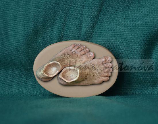 Nožičky - ovál mini 6x4cm