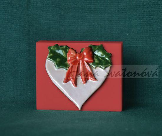 Srdíčko - obdélník mini 6x4,8cm