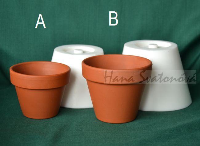 Květináče, průměr 6,5 a 7,5cm