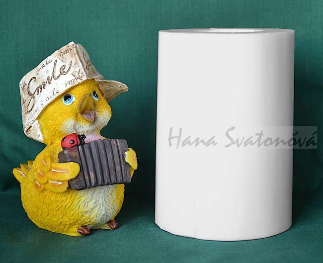 Kuře s harmonikou - výška 13cm