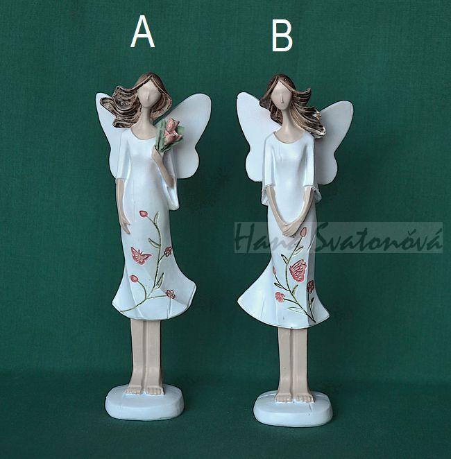 Andělka Romantik - výška 15cm