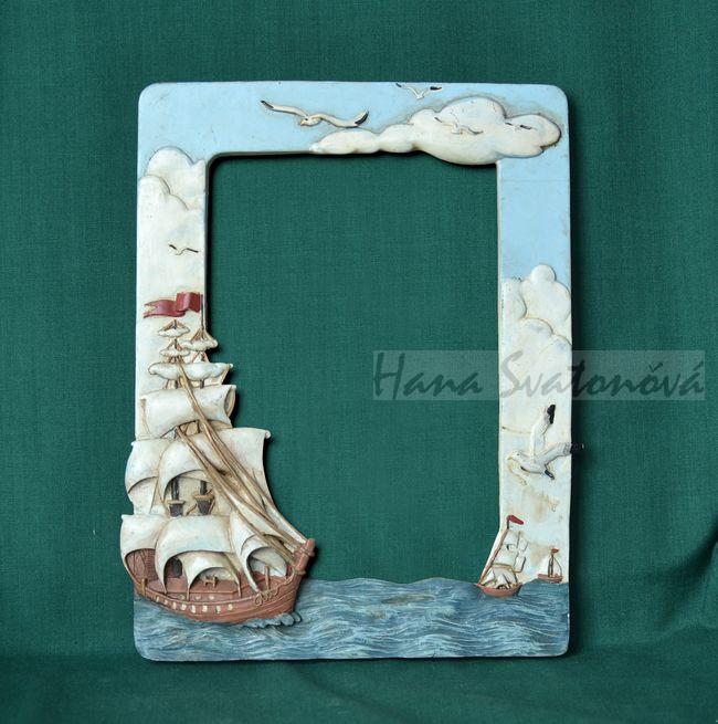 Rámeček Plachetnice - velikost 16x21cm