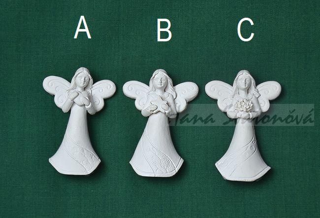 Relief Andelka se srdíčkem - vel. 5cm