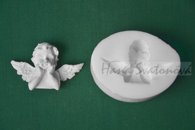 Relief Hlava anděla, vel. 5x3cm
