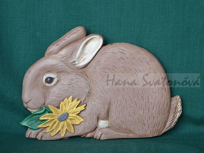 Relief králík - vel 17x12cm