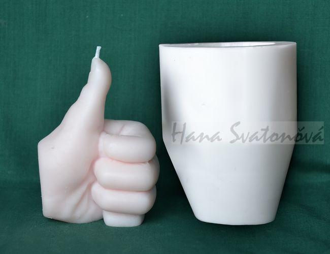 Palec nahoru, výška 10cm