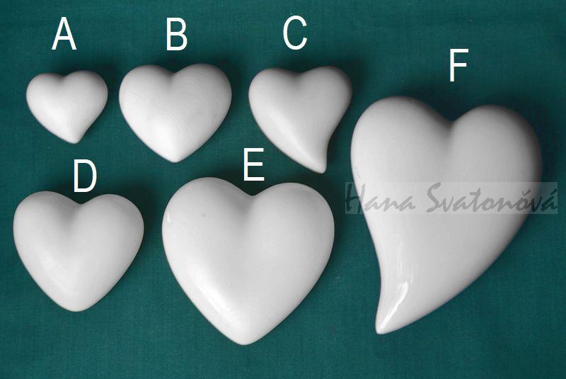 Srdce asymetrické vel. vel. 4,5x5x tloušťka 2cm
