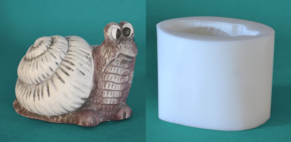 Šnek hnědý - výška 6,5cm