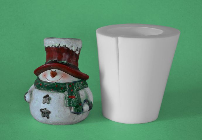 Sněhulák s kloboukem - výška 13cm