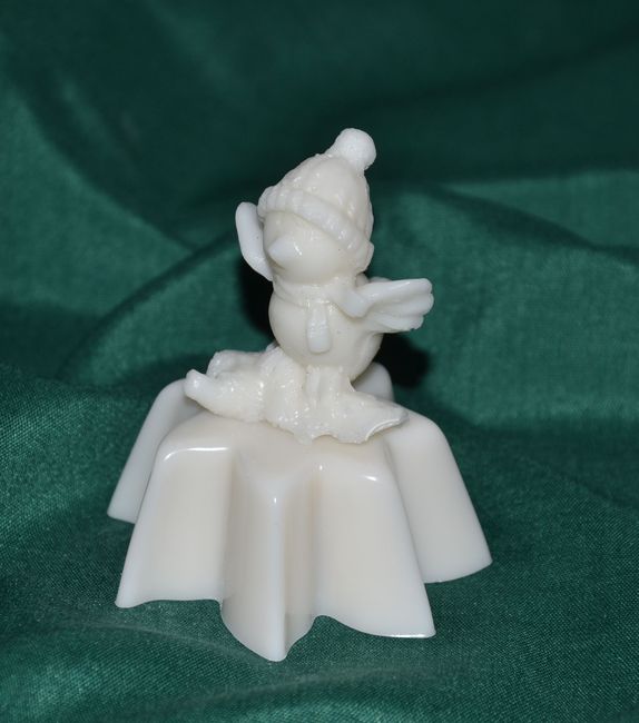 Ptáček v kulichu (hvězda) výška 7,5cm