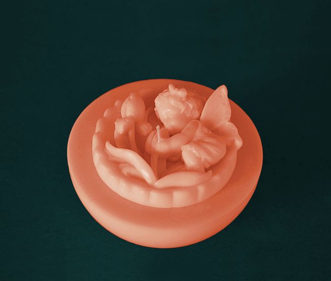 Andílek s tulipánem půlkoule - průměr 10cm