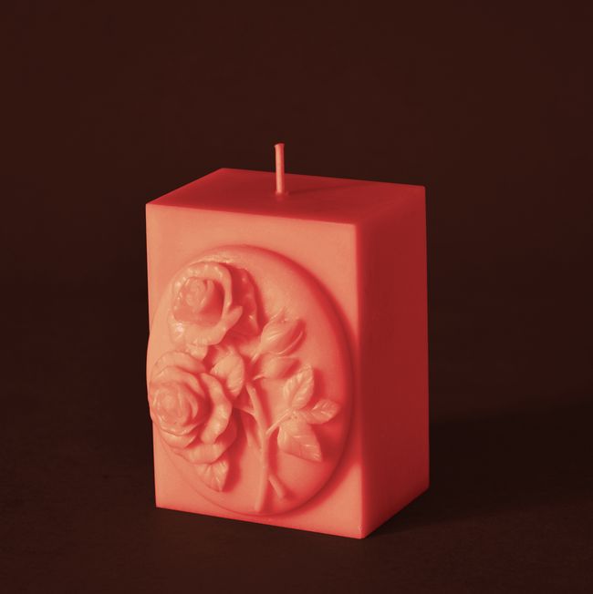 2 růže hranol - výška 8,5cm