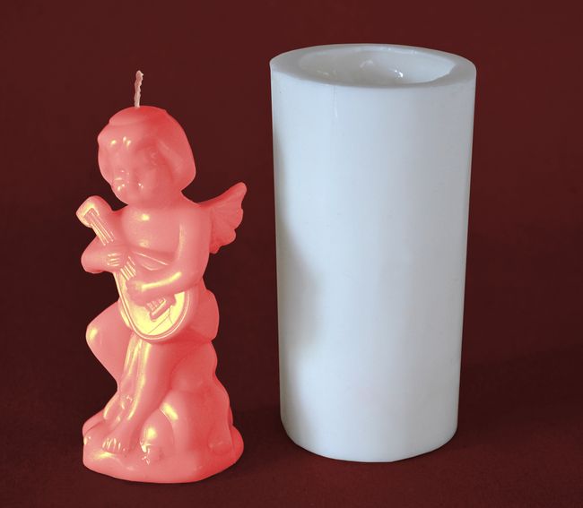 Andělíček s loutnou - výška 11cm
